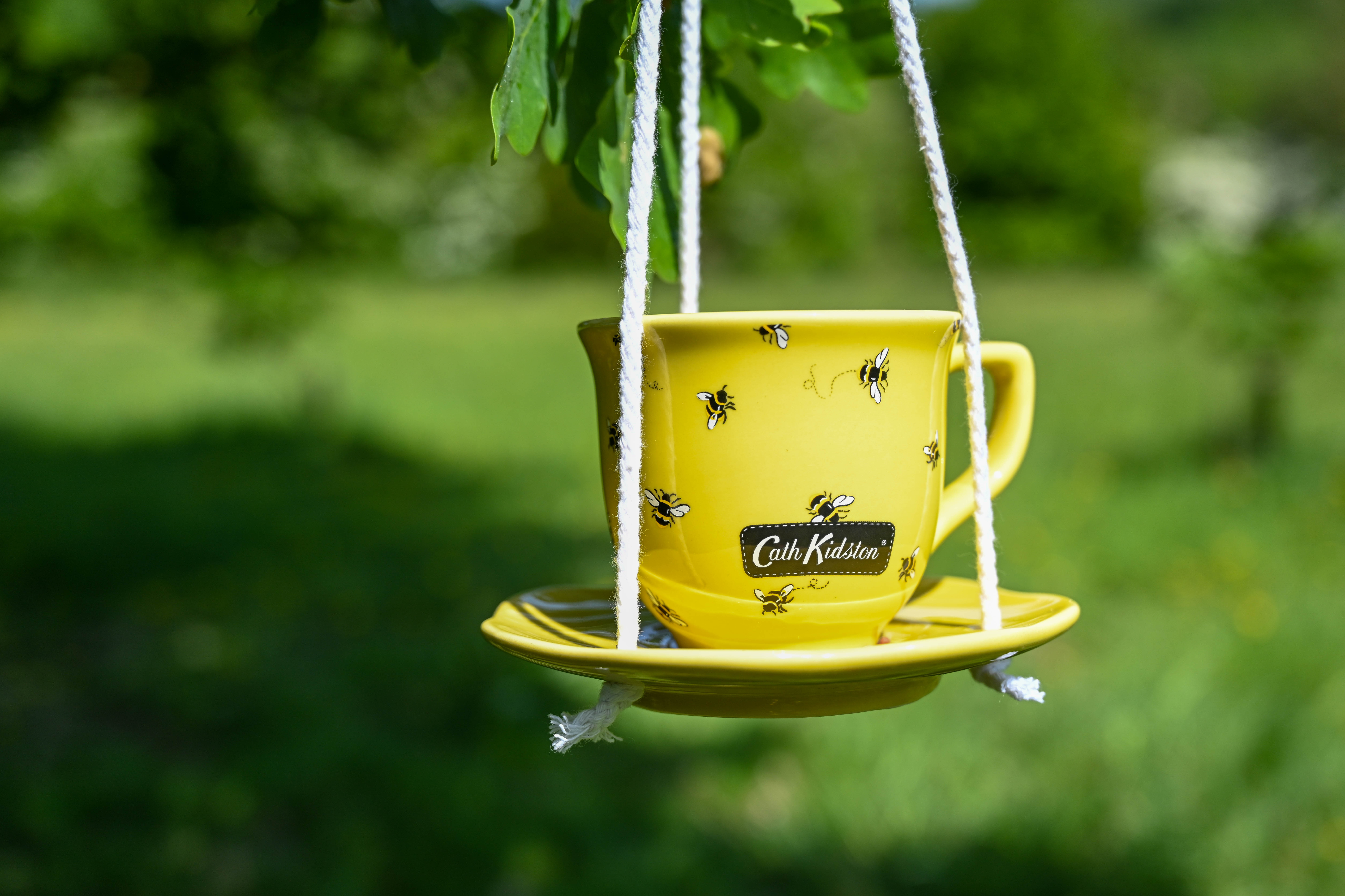 B&M - Cath Kidston - Bird Feeders (Teacups) (Yellow)-28